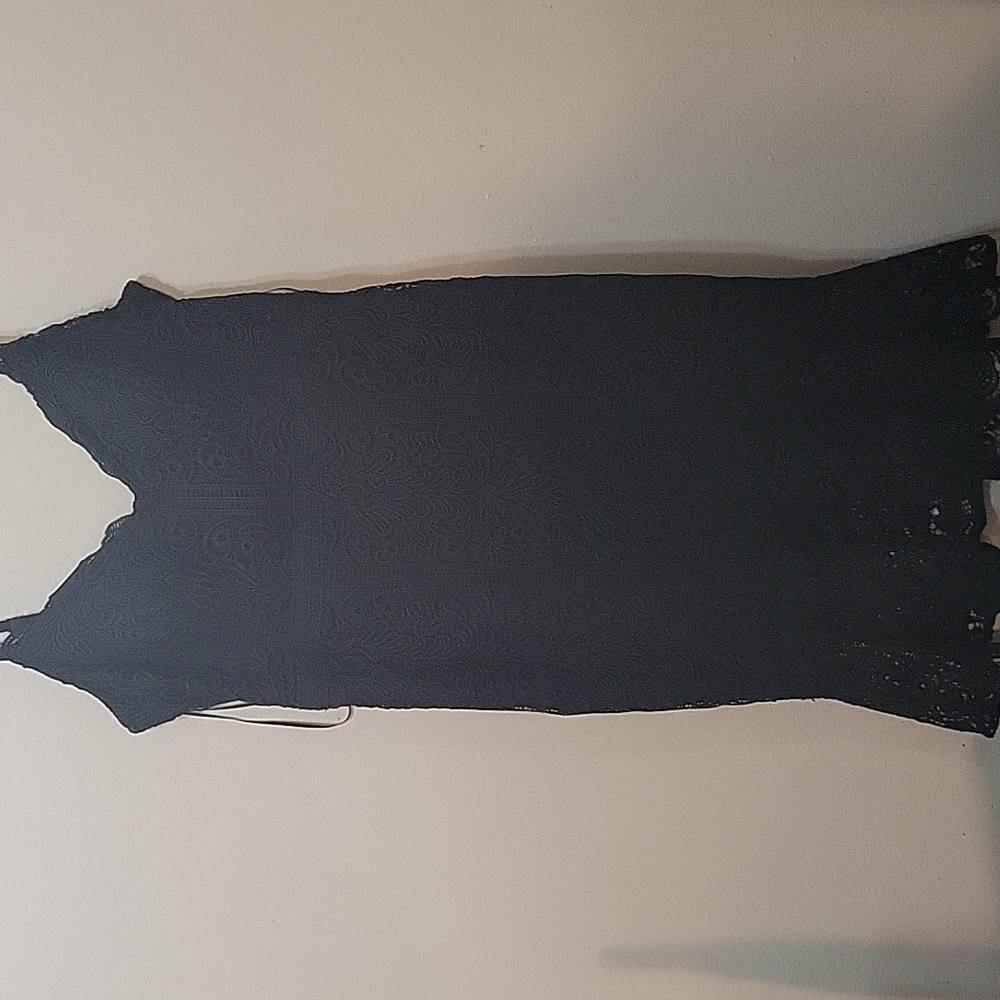 FLOUNCE-HEM Lace BLACK Dress Size 14 By Hoya & SPIRATION Valentines Dress